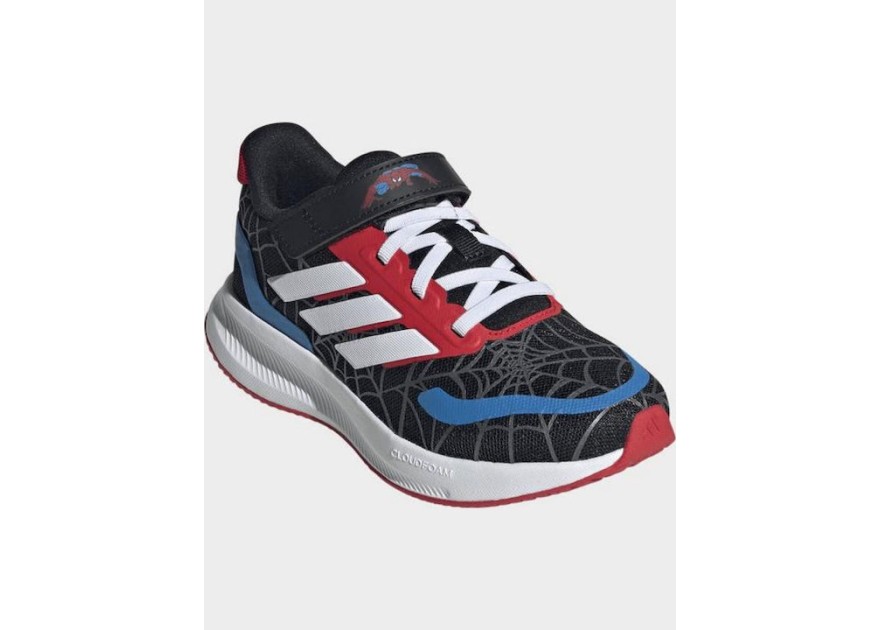 Adidas Runfalcon Spider Man Αθλητικά Παιδικά Παπούτσια Running με Σκρατς Μαύρα