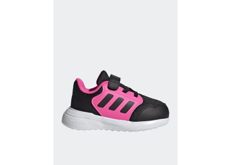 Adidas Tensaur Run 3.0 EL Αθλητικά Παιδικά Παπούτσια Running με Σκρατς Μαύρα
