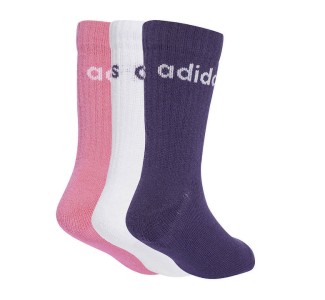 Adidas Παιδικές Κάλτσες Crew White 3 Ζευγάρια