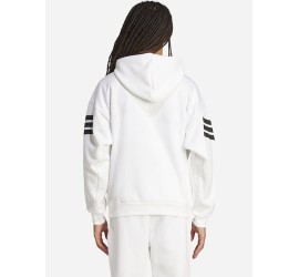 Adidas Future Icons 3-stripes Φούτερ με Κουκούλα Λευκό