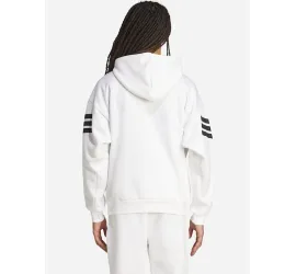 Adidas Future Icons 3-stripes Φούτερ με Κουκούλα Λευκό