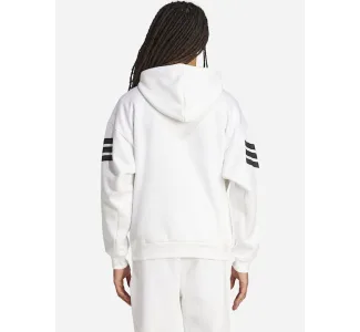 Adidas Future Icons 3-stripes Φούτερ με Κουκούλα Λευκό
