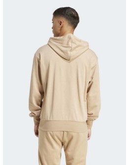 Adidas Feelcozy French Terry Φούτερ με Κουκούλα Καφέ