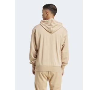 Adidas Feelcozy French Terry Φούτερ με Κουκούλα Καφέ