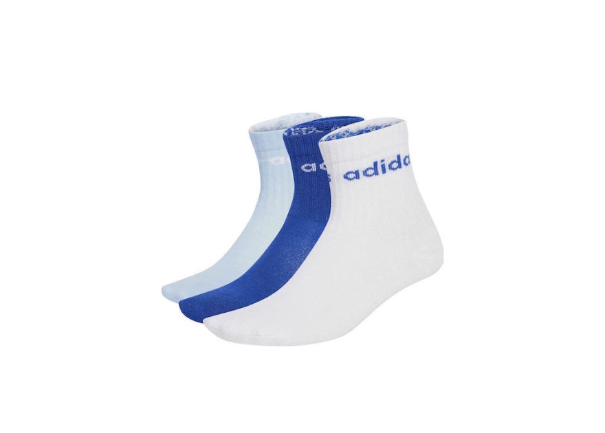 Adidas Παιδικά Σοσόνια Performance White 3 Ζευγάρια