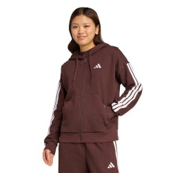 Adidas Γυναικείο Φούτερ με Κουκούλα Καφέ