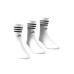 Adidas 3-Stripes Αθλητικές Κάλτσες Λευκές 3 Ζεύγη
