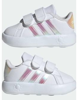 Adidas Grand Court 2.0 Παιδικά Sneakers με Σκρατς Λευκά