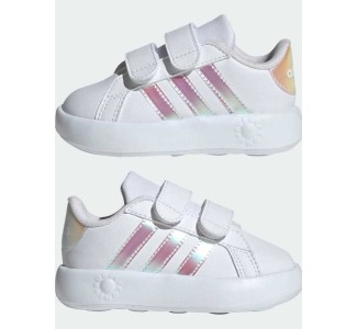 Adidas Grand Court 2.0 Παιδικά Sneakers με Σκρατς Λευκά