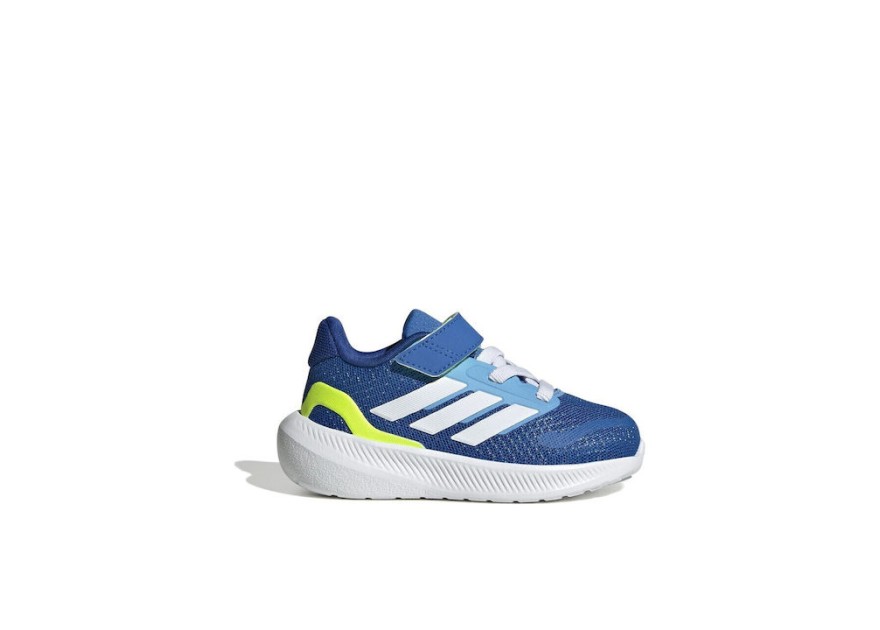 Adidas RUNFALCON 5 EL I Αθλητικά Παιδικά Παπούτσια Running με Σκρατς Μπλε