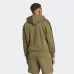 Adidas Essentials 3-stripes Φούτερ με Κουκούλα Μαύρο
