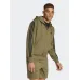 Adidas Essentials 3-stripes Φούτερ με Κουκούλα Μαύρο