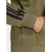 Adidas Essentials 3-stripes Φούτερ με Κουκούλα Μαύρο
