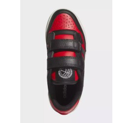 Adidas Rapid Court Cf Παιδικά Sneakers με Σκρατς Μαύρα