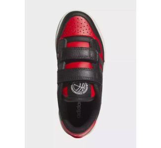Adidas Rapid Court Cf Παιδικά Sneakers με Σκρατς Μαύρα