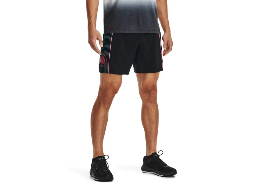 Under Armour Run Anywhere Αθλητική Ανδρική Βερμούδα Μαύρη