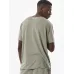Body Action Natural Dye Raw Cut Ανδρικό T-shirt Γκρι Μονόχρωμο
