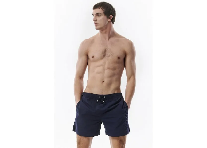 Body Action Ανδρικό Μαγιό Σορτς Navy Μπλε