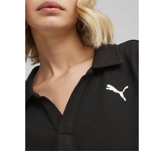 Puma Γυναικεία Polo Μπλούζα Κοντομάνικη Μαύρη