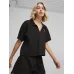 Puma Γυναικεία Polo Μπλούζα Κοντομάνικη Μαύρη