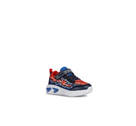 Geox Παιδικά Sneakers Assister Ανατομικά με Φωτάκια Navy Μπλε