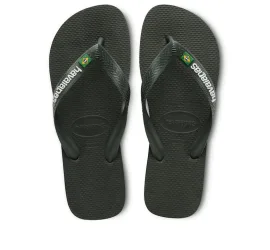 Havaianas Brasil Logo Ανδρικά Flip Flops Χακί