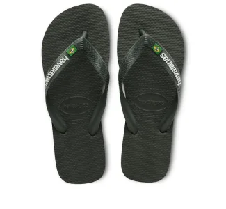 Havaianas Brasil Logo Ανδρικά Flip Flops Χακί