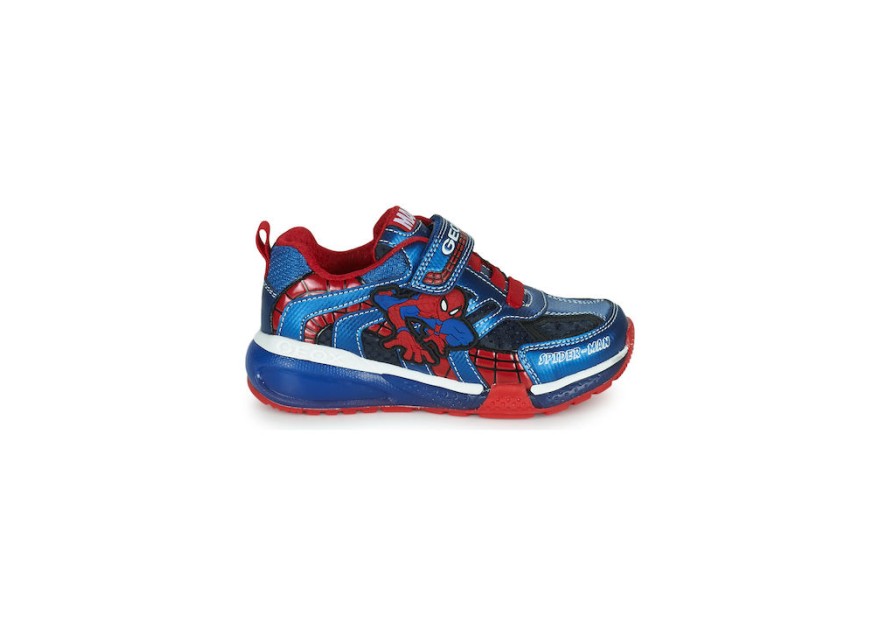Geox Παιδικά Sneakers Ανατομικά με Φωτάκια για Αγόρι Μπλε