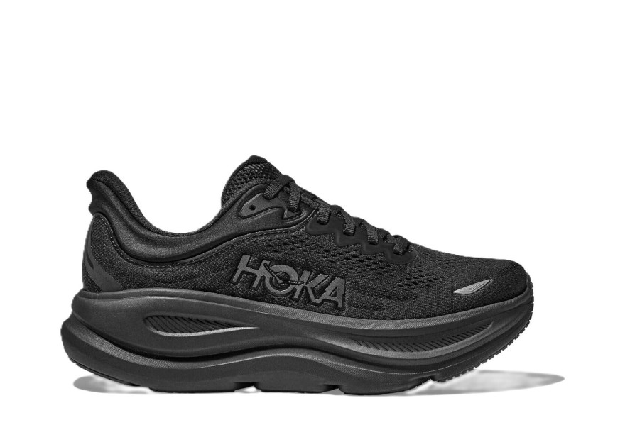 Hoka Bondi 9 Wide Ανδρικά Αθλητικά Παπούτσια Training Μαύρα