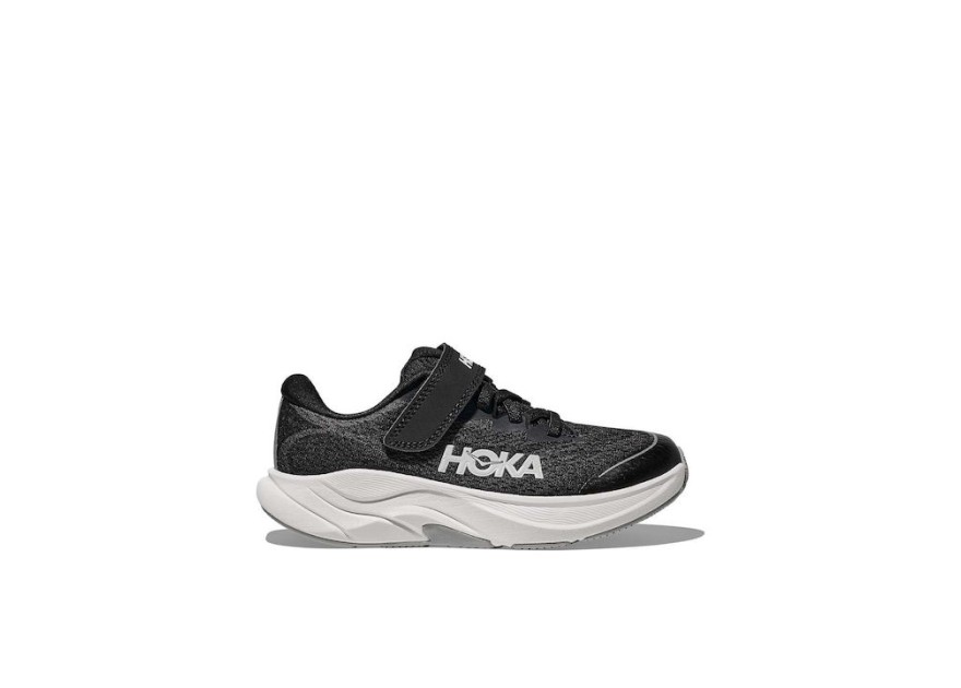 Hoka Rincon 4 Αθλητικά Παιδικά Παπούτσια Running με Σκρατς Μαύρα