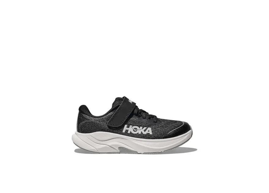 Hoka Rincon 4 Αθλητικά Παιδικά Παπούτσια Running με Σκρατς Μαύρα