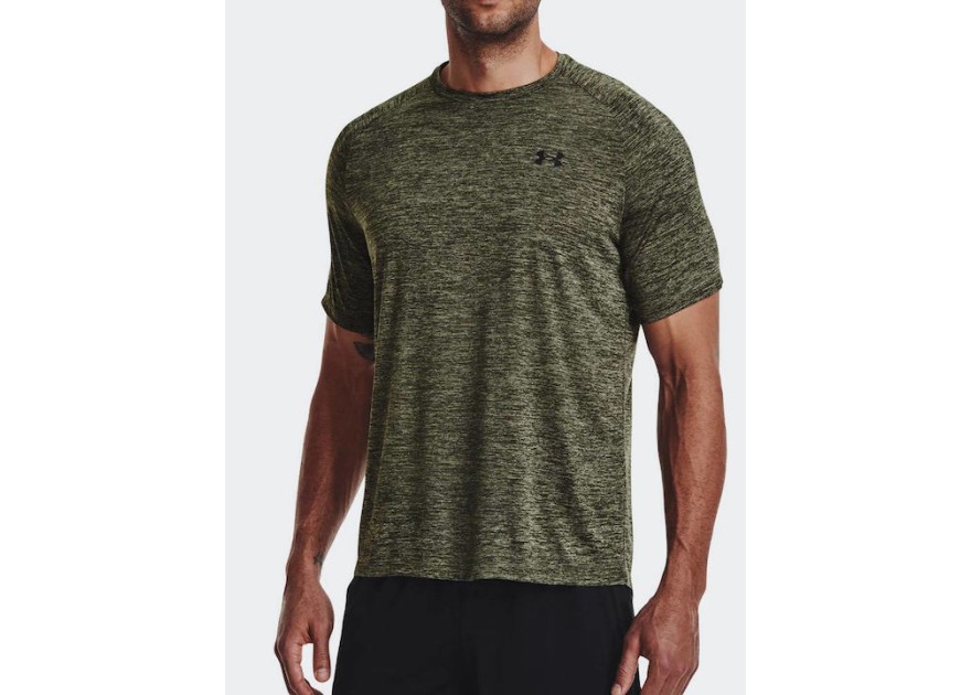 Under Armour Tech 2.0 Αθλητικό Ανδρικό T-shirt Χακί Μονόχρωμο