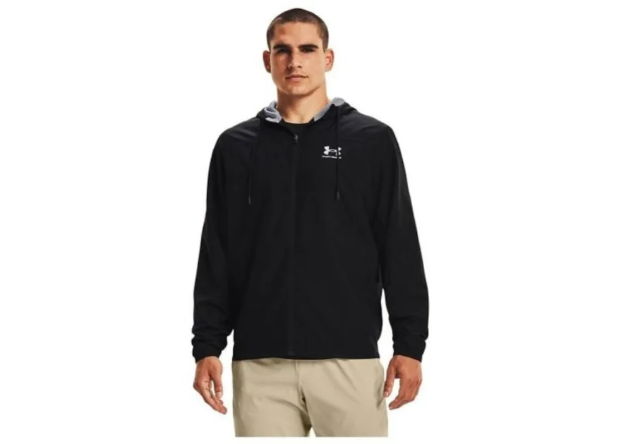 Under Armour Sportstyle Αθλητικό Ανδρικό Μπουφάν Αντιανεμικό Μαύρο