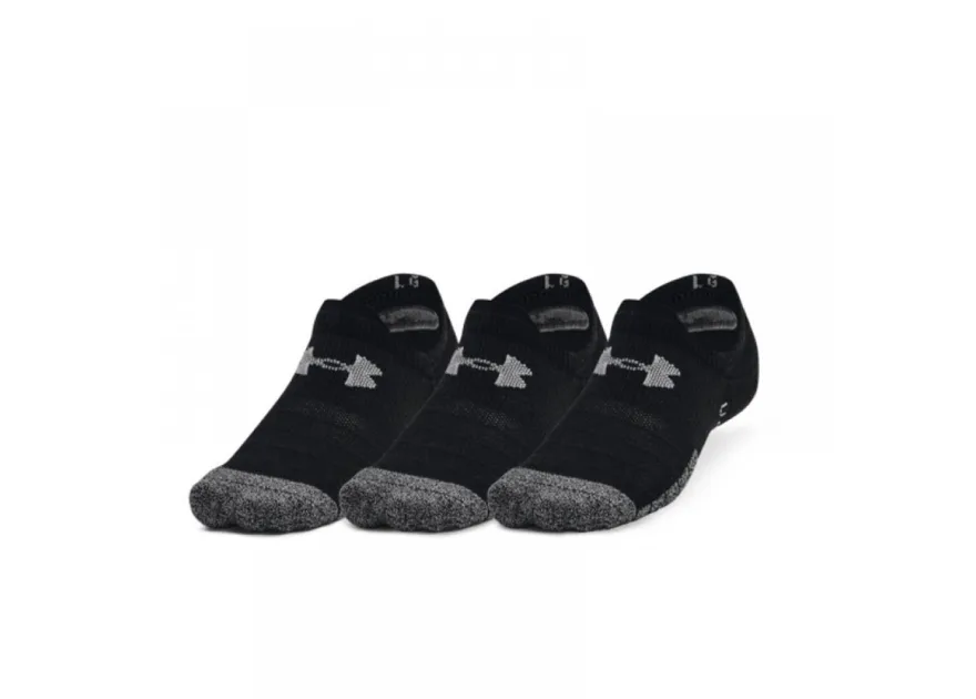 Under Armour Heatgear Αθλητικές Κάλτσες Μαύρες 3 Ζεύγη