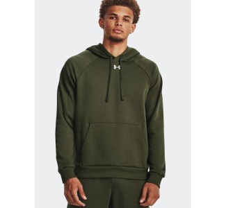 Under Armour Ανδρικό Φούτερ με Κουκούλα και Τσέπες Πράσινο
