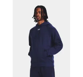Under Armour Ανδρικό Φούτερ με Κουκούλα και Τσέπες Navy Μπλε