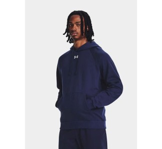 Under Armour Ανδρικό Φούτερ με Κουκούλα και Τσέπες Navy Μπλε