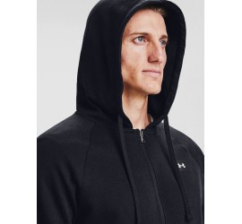 Under Armour Ανδρική Φούτερ Ζακέτα με Κουκούλα Μαύρη