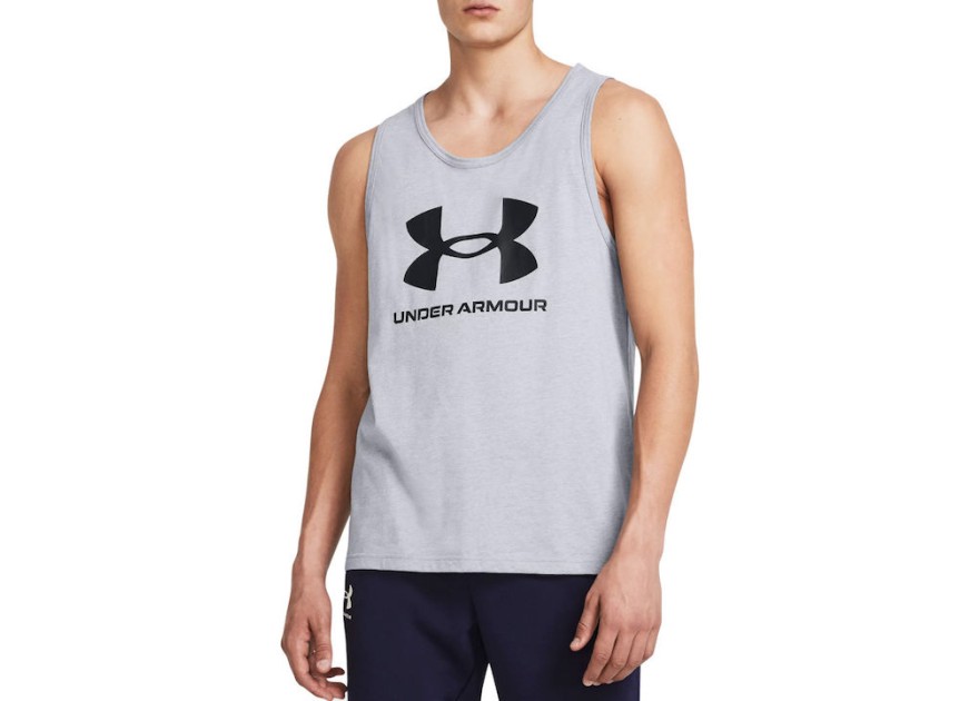 Under Armour Ανδρική Αθλητική Μπλούζα Αμάνικη Γκρι