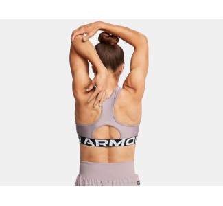 Under Armour Women's   HeatGear Mid Branded Sports Bra