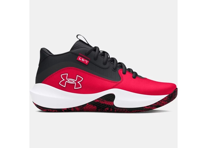 Under Armour Lockdown 7 GS Παιδικά Μποτάκια Κόκκινα 